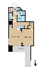 ファインアドレス新御徒町 1LDKの間取図画像