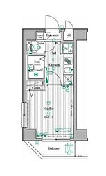 ガーラ・シティ東陽町 1Kの間取図画像
