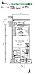 足立区東和2丁目マンション 1LDKの間取図画像