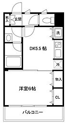 ワコーレ千住A棟 1DKの間取図画像