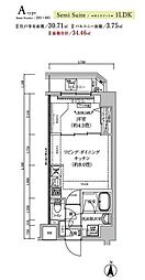 足立区東和2丁目マンション 1LDKの間取図画像
