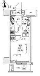リヴシティ綾瀬WEST 1Kの間取図画像