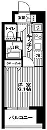 グランヴァンアクアヴェル亀戸 1Kの間取図画像