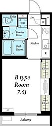 アルバmu 1Kの間取図画像