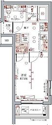 CREVISTA板橋志村 1Kの間取図画像