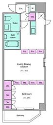 RESIDIA上野御徒町 1LDKの間取図画像