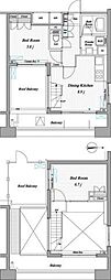 レジディア錦糸町2 2LDKの間取図画像