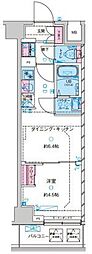 Genoviaカネガフチ 1DKの間取図画像