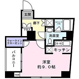 リガーレ本所吾妻橋 1Kの間取図画像