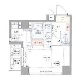 GROWS本所吾妻橋 1Kの間取図画像
