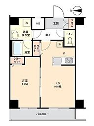 ティモーネ深川リーヴァ 1LDKの間取図画像
