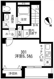 ビューノ八重洲通り ワンルームの間取図画像