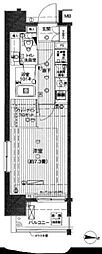 ル・リオン豊洲ウォーターフロント 1Kの間取図画像