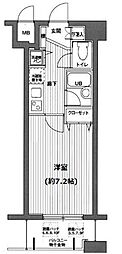 ガラ・ステージ京橋 1Kの間取図画像