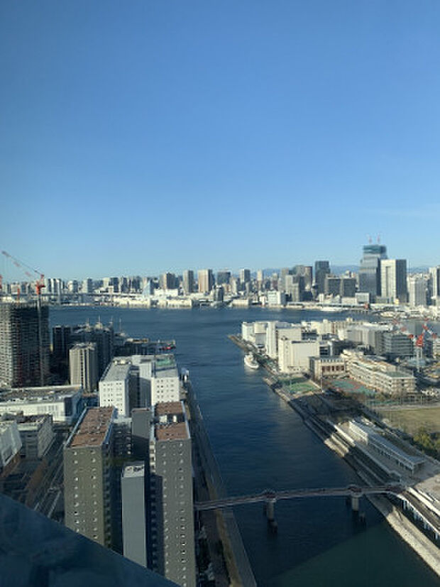 港区海岸エリアを望む眺望♪開放感のある景色です。