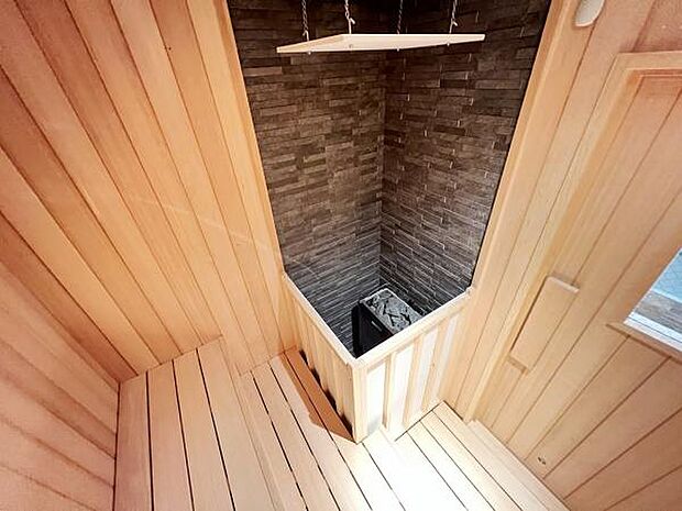 サウナがあり、お好きな時にととのえます