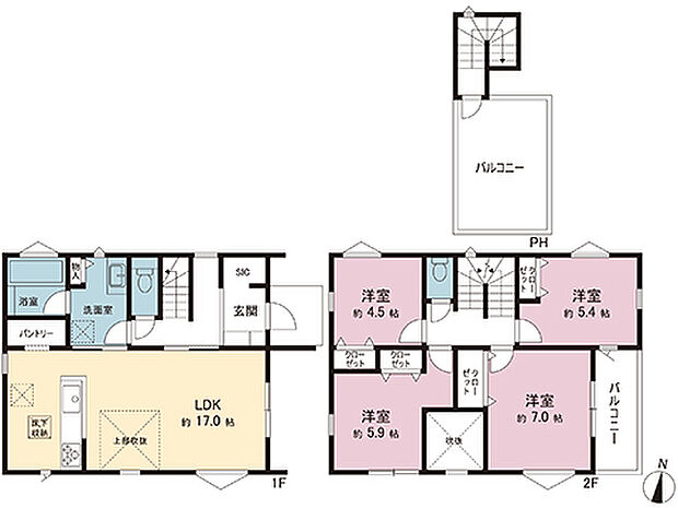 間取図です。図面と異なる場合は現況を優先させていただきます。