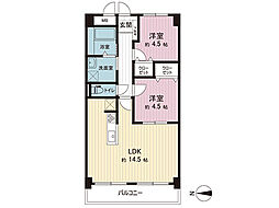 間取図画像 2LDK