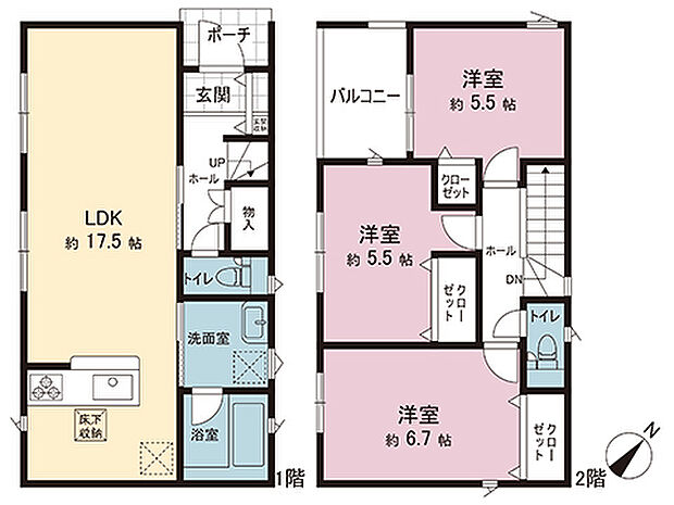 間取図です。図面と異なる場合は現況を優先させていただきます。