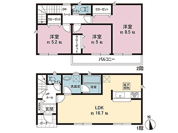 間取図です。図面と異なる場合は現況を優先させていただきます。