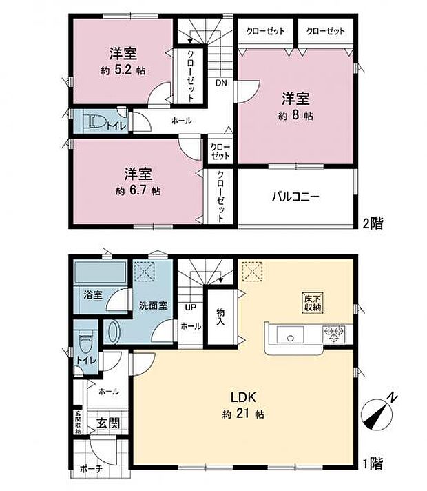 間取図です。図面と異なる場合は現況を優先させていただきます。