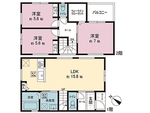 間取図です。図面と異なる場合は現況を優先させていただきます。