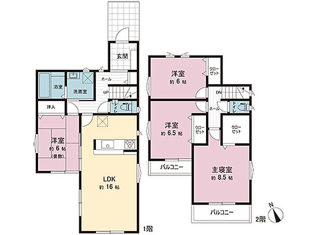 間取図です。図面と異なる場合は現況を優先させていただきます。