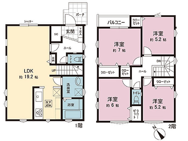 間取図です。図面と異なる場合は現況を優先させていただきます。
