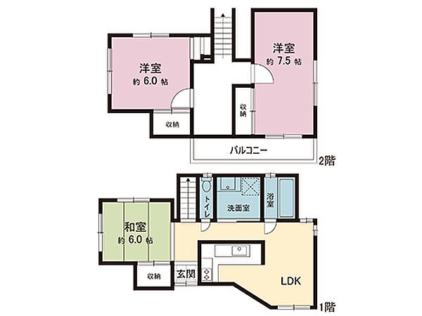 間取りを拡大表示
