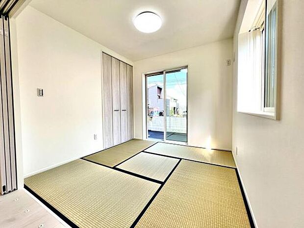 一部屋あるとうれしい和室。客間、晩酌、家族団らんなど色々使えますね。