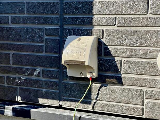 屋外コンセントです。