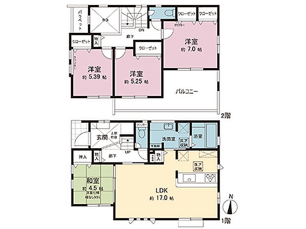 間取図です。図面と異なる場合は現況を優先させていただきます。