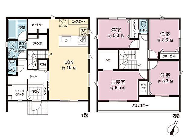 間取図です。図面と異なる場合は現況を優先させていただきます。