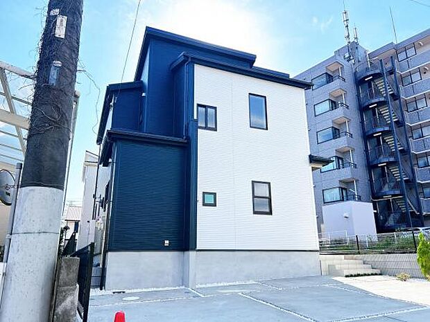 建物完成済・ご家族揃って建物と街並みをご覧いただけます。