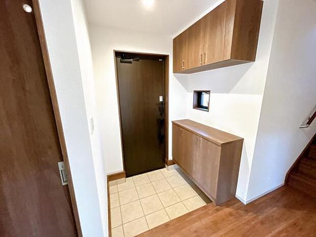 いつも気持ちよくご家族を迎えられる玄関です。