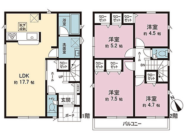 間取図です。図面と異なる場合は現況を優先させていただきます。