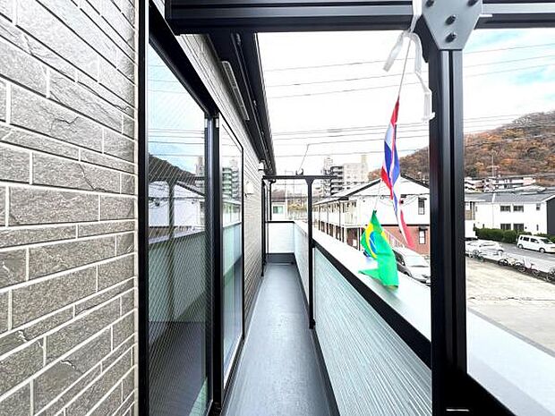 お洗濯ものを気持ち良く太陽の光で干せるのが嬉しいですね。