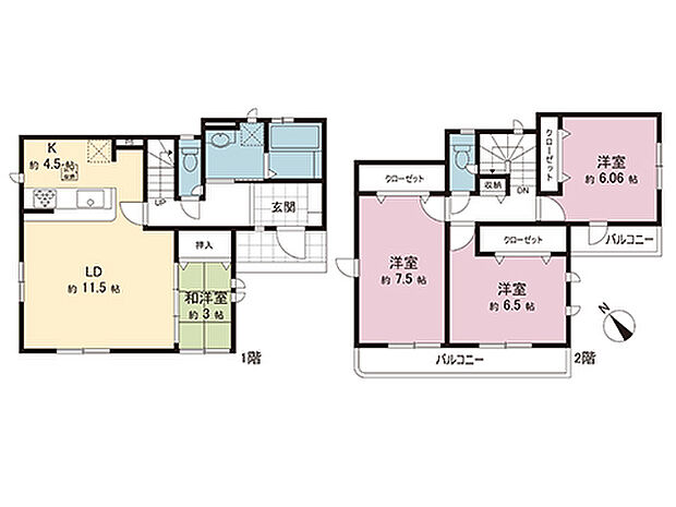 間取図です。図面と異なる場合は現況を優先させていただきます。