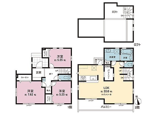 間取図です。図面と異なる場合は現況を優先させていただきます。
