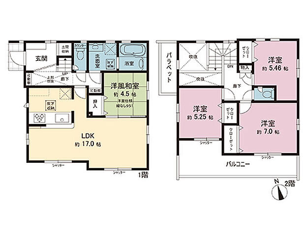 間取図です。図面と異なる場合は現況を優先させていただきます。