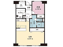 藤和大秦野ハイタウン 1SLDKの間取図画像