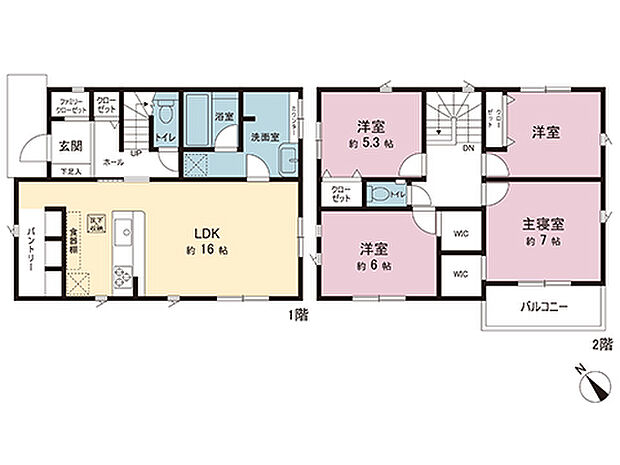 間取図です。図面と異なる場合は現況を優先させていただきます。