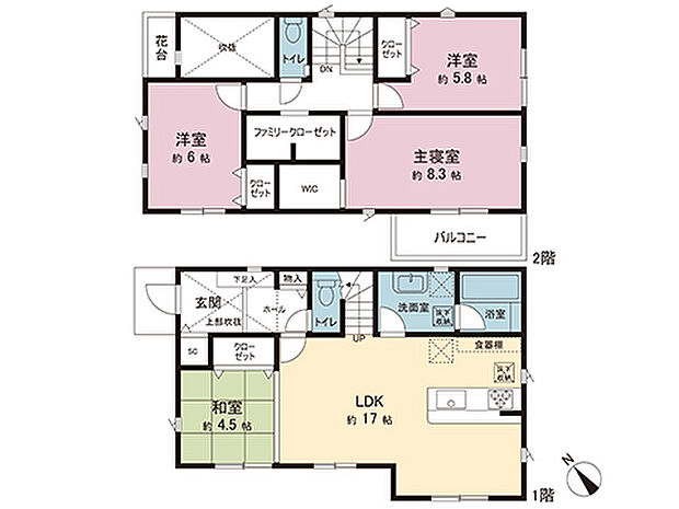 間取図です。図面と異なる場合は現況を優先させていただきます。