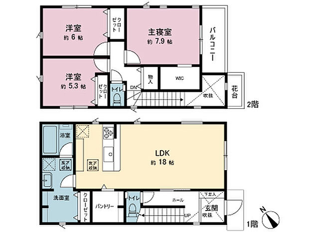 間取図です。図面と異なる場合は現況を優先させていただきます。