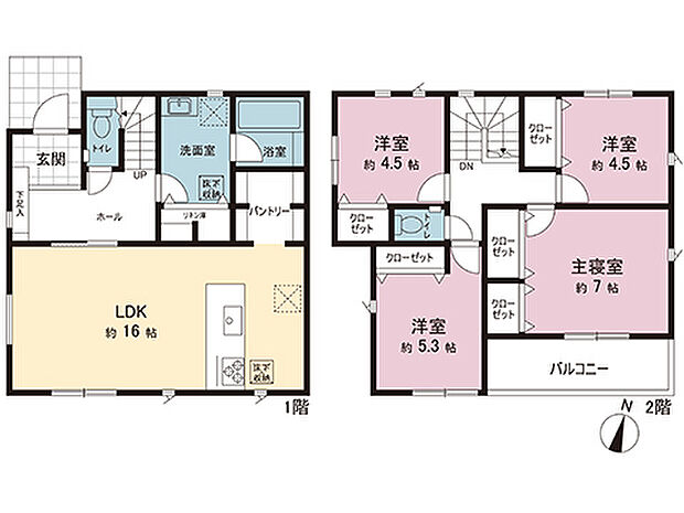 間取図です。図面と異なる場合は現況を優先させていただきます。