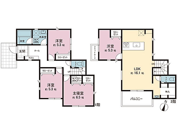 間取図です。図面と異なる場合は現況を優先させていただきます。