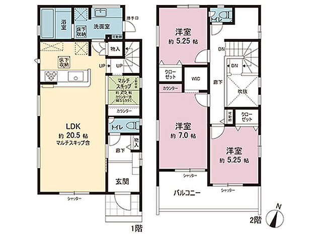 間取図です。図面と異なる場合は現況を優先させていただきます。