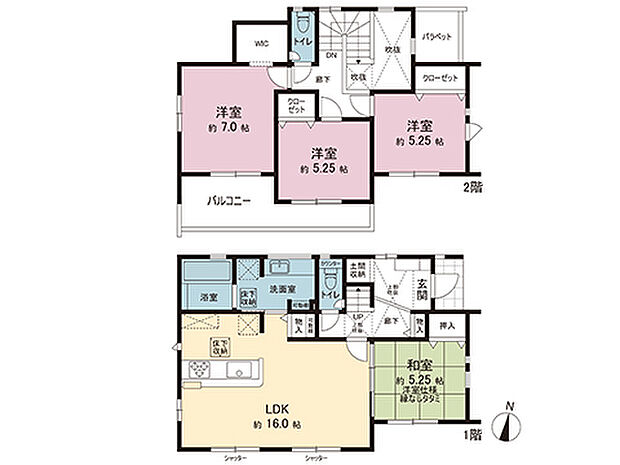 間取図です。図面と異なる場合は現況を優先させていただきます。