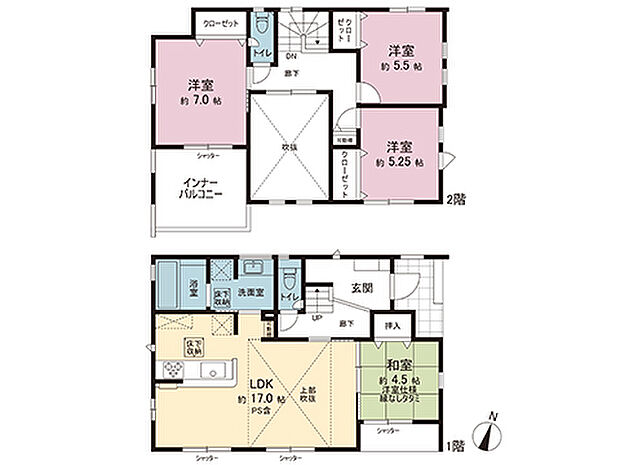 間取図です。図面と異なる場合は現況を優先させていただきます。