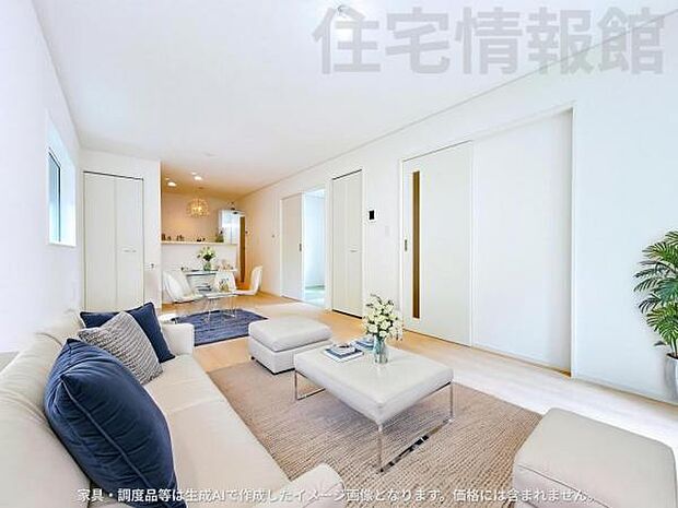 ご家族が集うLDKは約16.6帖の広さ、団らんの空間です。
